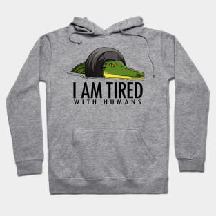 Crocodile trapped in tire Hoodie